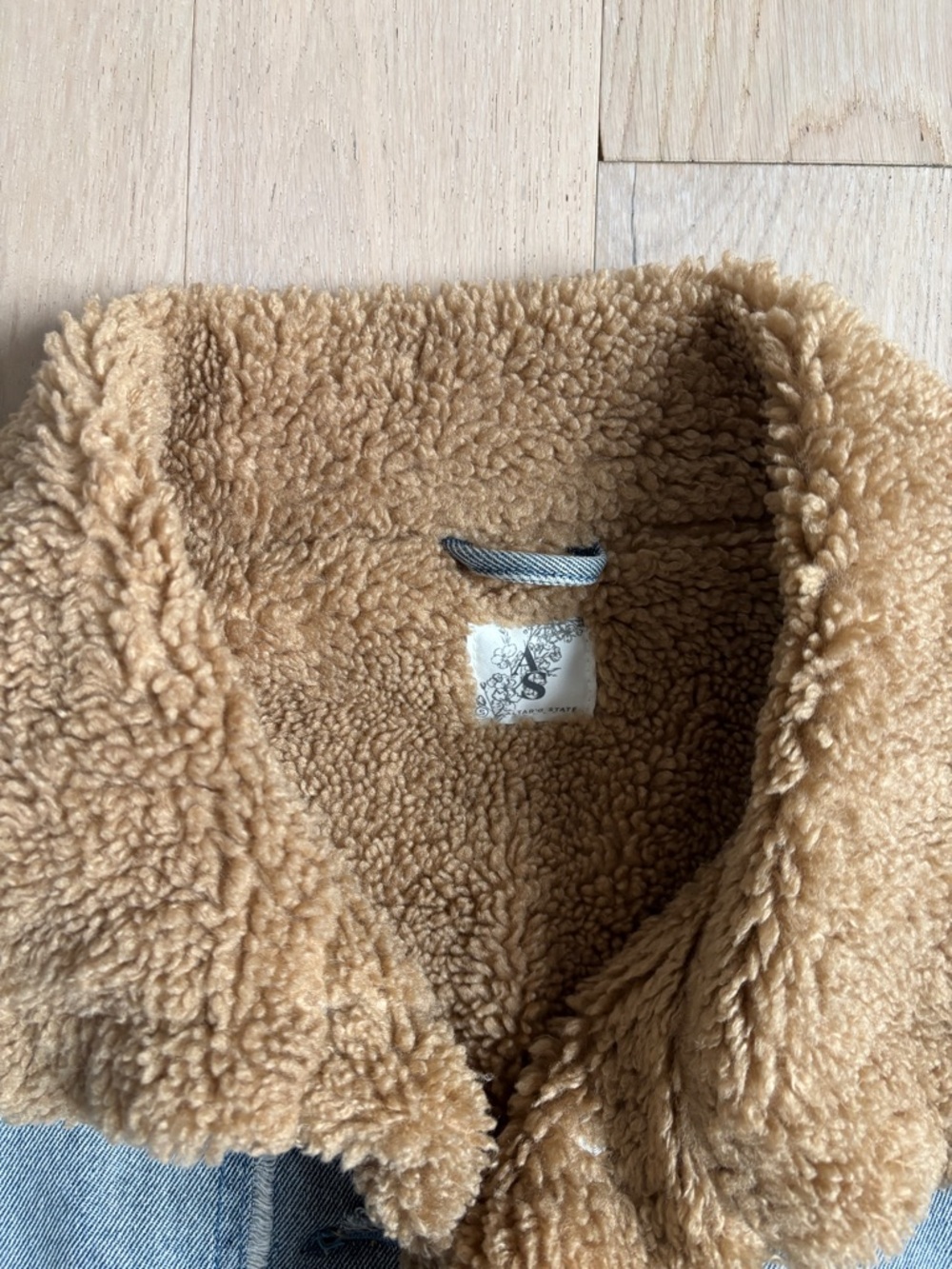 Altar’d State Jean Sherpa Jacket - Picture 3 of 3